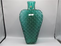 Blenko 17" quilted flask vase