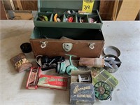 Vintage Tackle Box And Contents