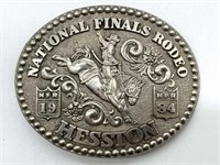 Hesston National Finals Rodeo 1984 Belt Buckle 4”