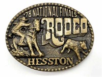 Hesston National Finals Rodeo 1978 Belt Buckle