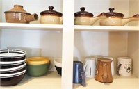 Ceramic Lug Bowls with Lids
