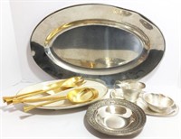 Silver Tone Serving Trays