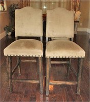 Suede Tall Chair/Bar Stool