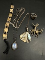 Vintage sterling jewelry lot