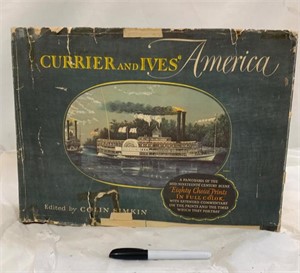 1952 Currier & Ives America Scene Book