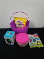 New Easter basket with mixy squishy air-dry clay