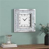 GOAND Crystal Diamond Clock- 12x12 Square