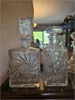 Pinwheel Crystal Decanters