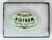 Vietnam Protest Pin