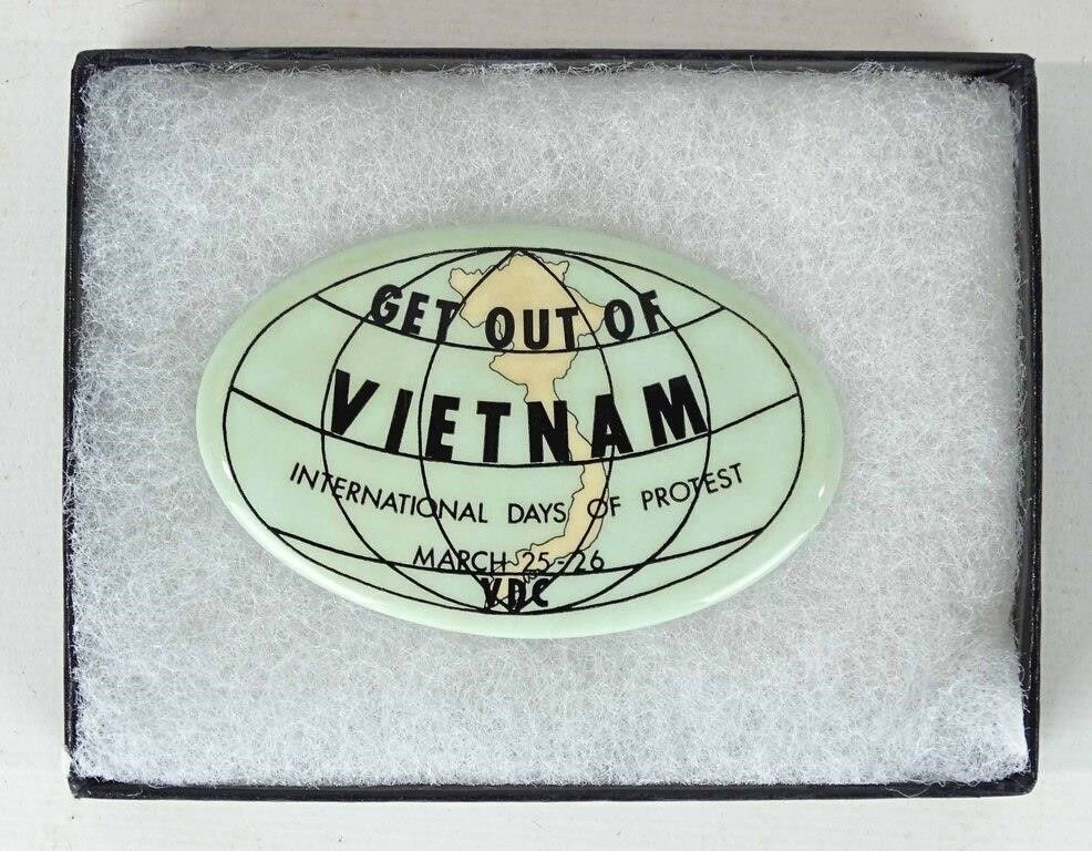 Vietnam Protest Pin