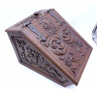 Neo Renaissance Oak Coal Scuttle.