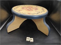 SMALL TOLE PAINTED STOOL