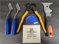 Tile Nippers, Multipurpose Painters Tool, Scraper