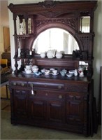 Beautiful Victorian Walnut highly carved four
