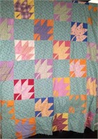 Hand-Stitched Quilt Top 69x70 - #3