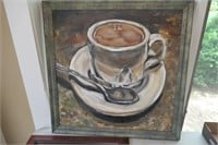 Coffee Cup Painting by Teresa - 24"x24"