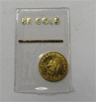 1/2 Gram 8k Gold Mini Coin