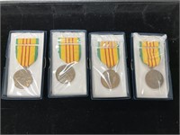 4 Vietnam War Medals.