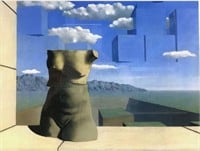 René Magritte “ Les Marches De I’ete” Print