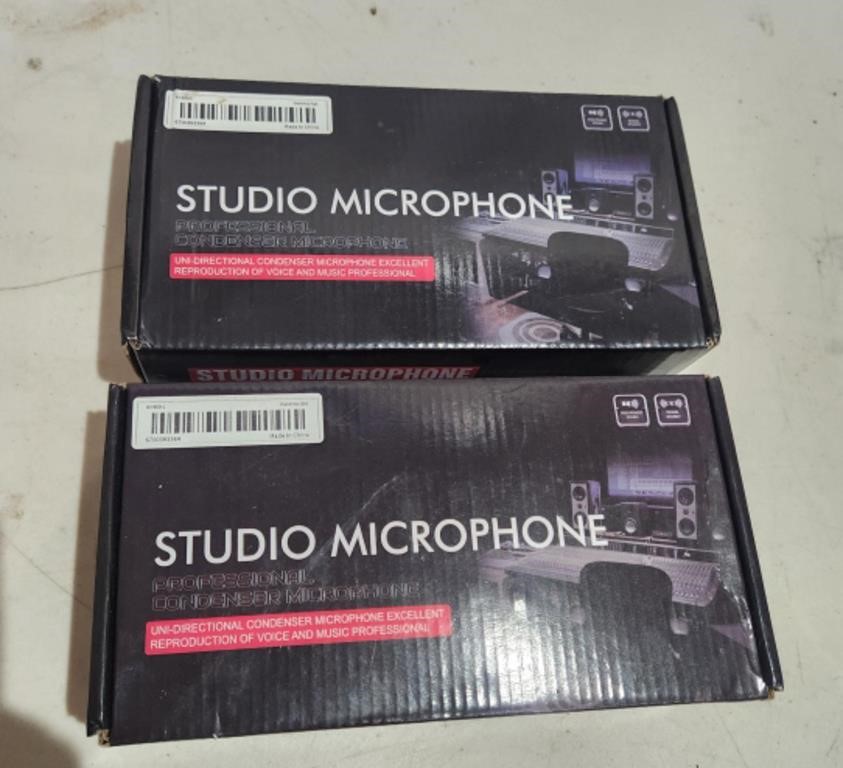 (2) NIB Studio Microphones. Professional