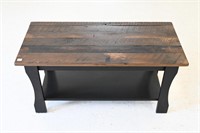 PAIR OF RECLAIMED MAPLE "PENNYROYAL" COFFEE TABLE