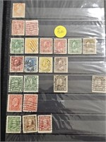 Book of vintage stamps from Canada. These