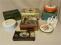 Selection of Old Biscuit Tins.  9 pc.