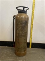 Antique Foamite Crusader Brass Fire Extinguisher