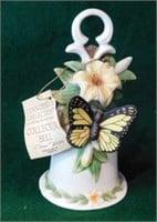 Hand painted wine glass - Glass butterfly sun