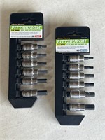 Pittsburgh Hex Bit Socket Sets, 6 pc