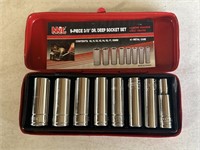 MIT 9 pc 3/8 inch Dr Deep Socket set