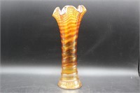Vintage Carnival Glass Ripple Vase