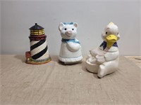 (3) Vintage Cookie Jars