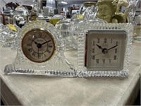 2pc lead crystal clocks