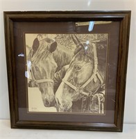 Framed Horse Picture by Steve Ford