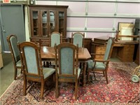 9-Piece Fruitwood Dining Room Suite