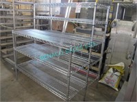 1X,DBL  2-LEVEL RACK (8 SHELVES) TOTAL WIDTH 47.5"