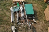 Camping Stove, 2 Wheel Cart, Chairs