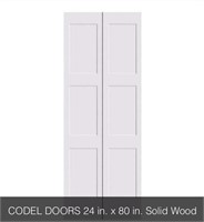 codel doors 24in x 80 in solid wood 2 pc