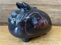 Harley Davidson ceramic piggy bank