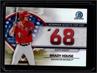 2023 Bowman Scoutsâ€™ Top 100 BTP-68 Brady House