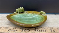 Vintage Frog Ceramic Ashtray (7"W)
