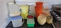 Group of plastic containers