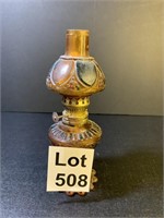 Antique Oil Lamp Mini Amber