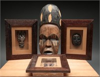 African Shadow Box Tribal Art & Masks
