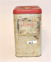 Vintage Metal Flour Tin Canister included are