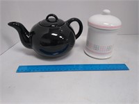 Avon Porcelain Jar & Crown Stoneware Tea Pot