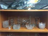 Large lot of crystal & glass ware (17)
