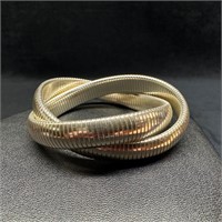 Sterling Flexible Loop Bracelet
