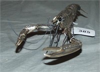 Rare, Sterling Silver Articulated Spiny Lobster